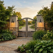 Lumen Farmhouse Horn Outdoor Wall Light