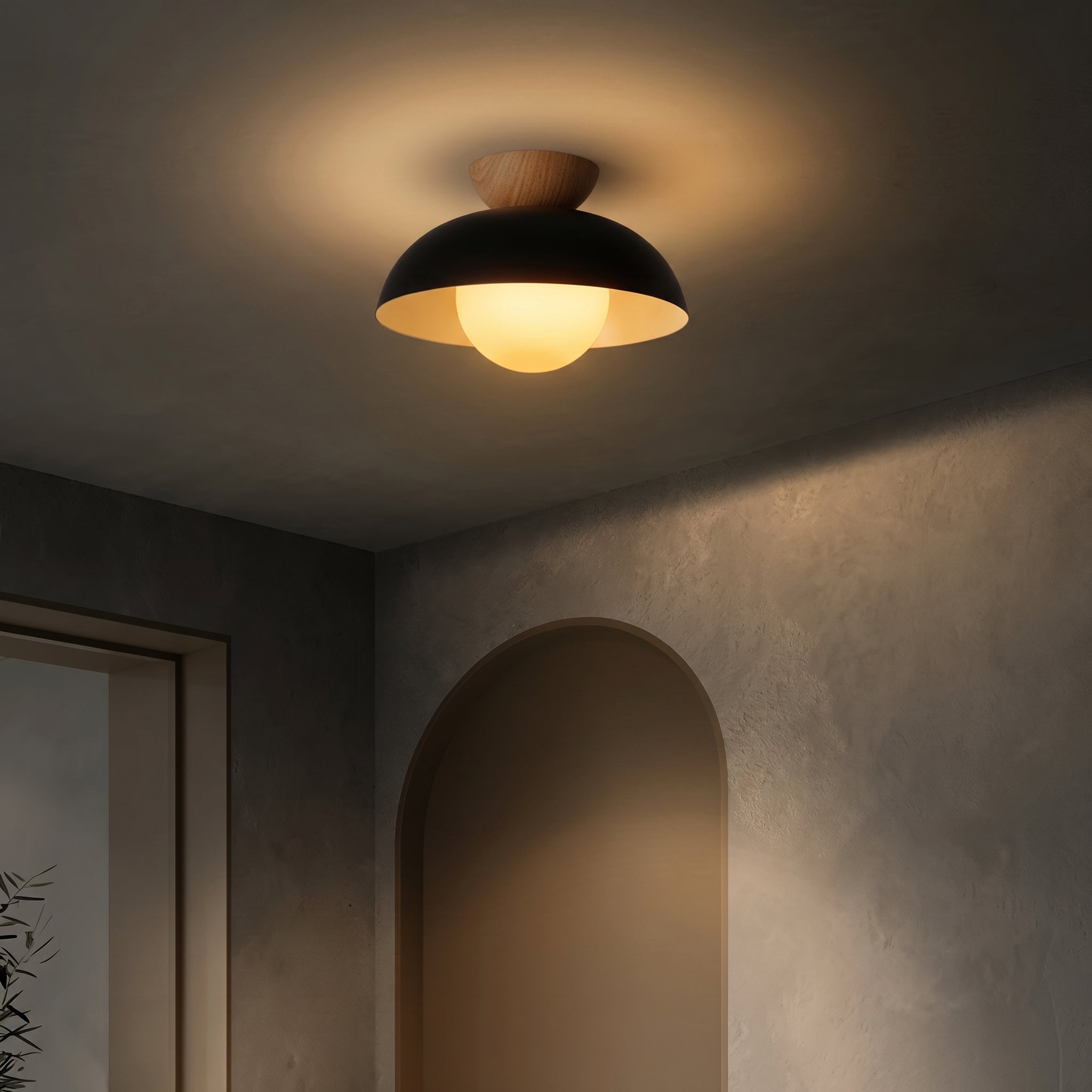 Lumen Eco Iron Shade Ceiling Light
