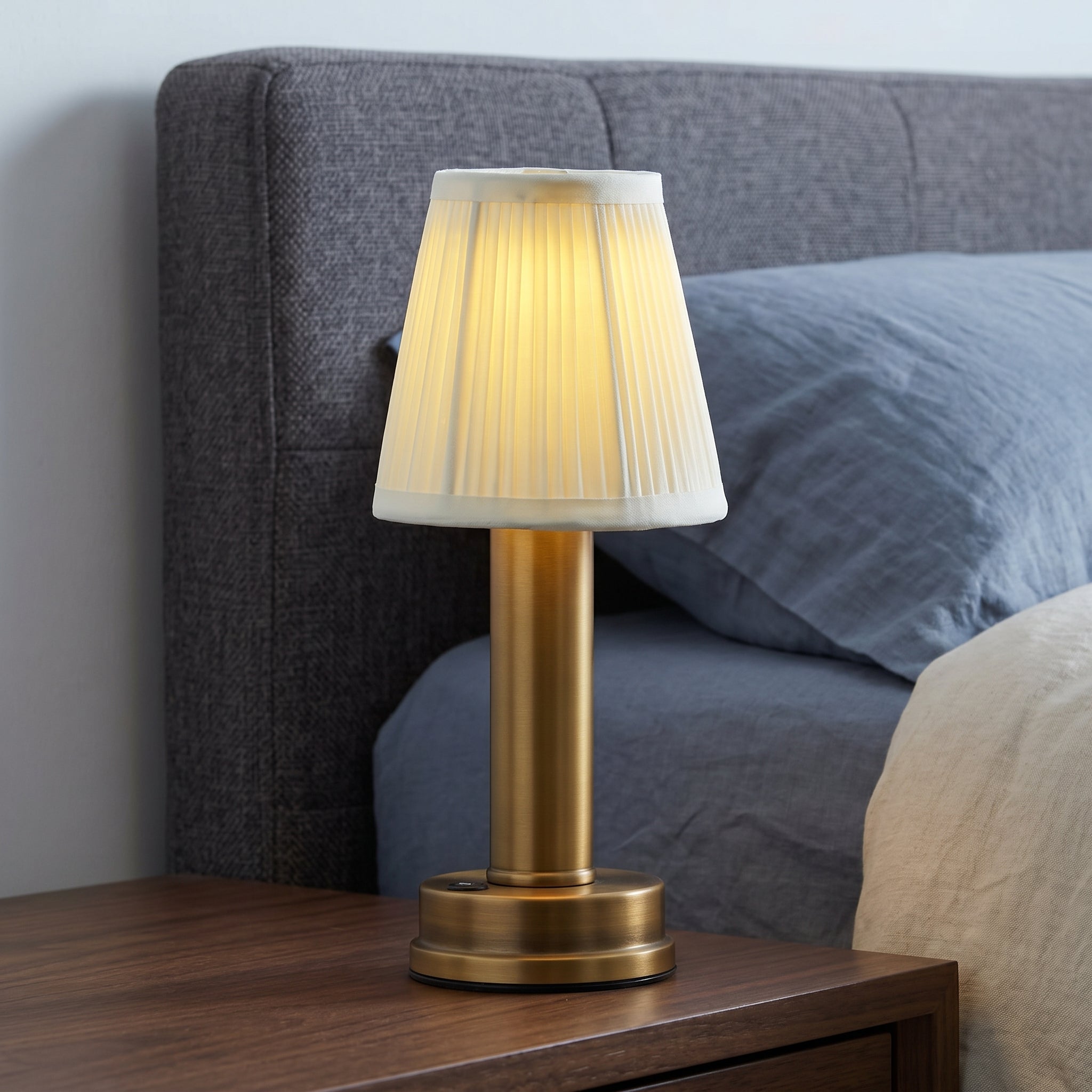 Lumen Cordless Fabric Table Lamp