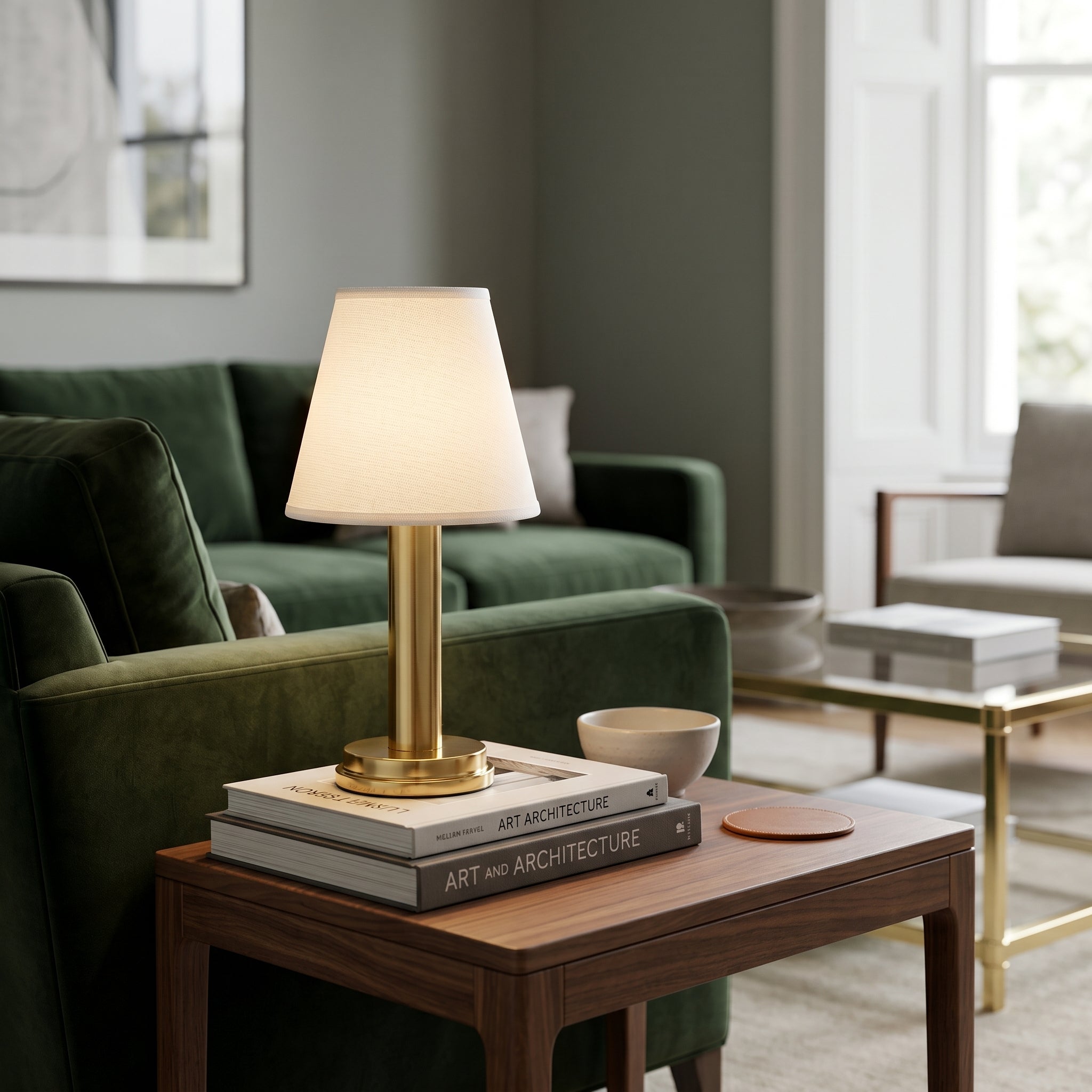 Lumen Cordless Fabric Table Lamp