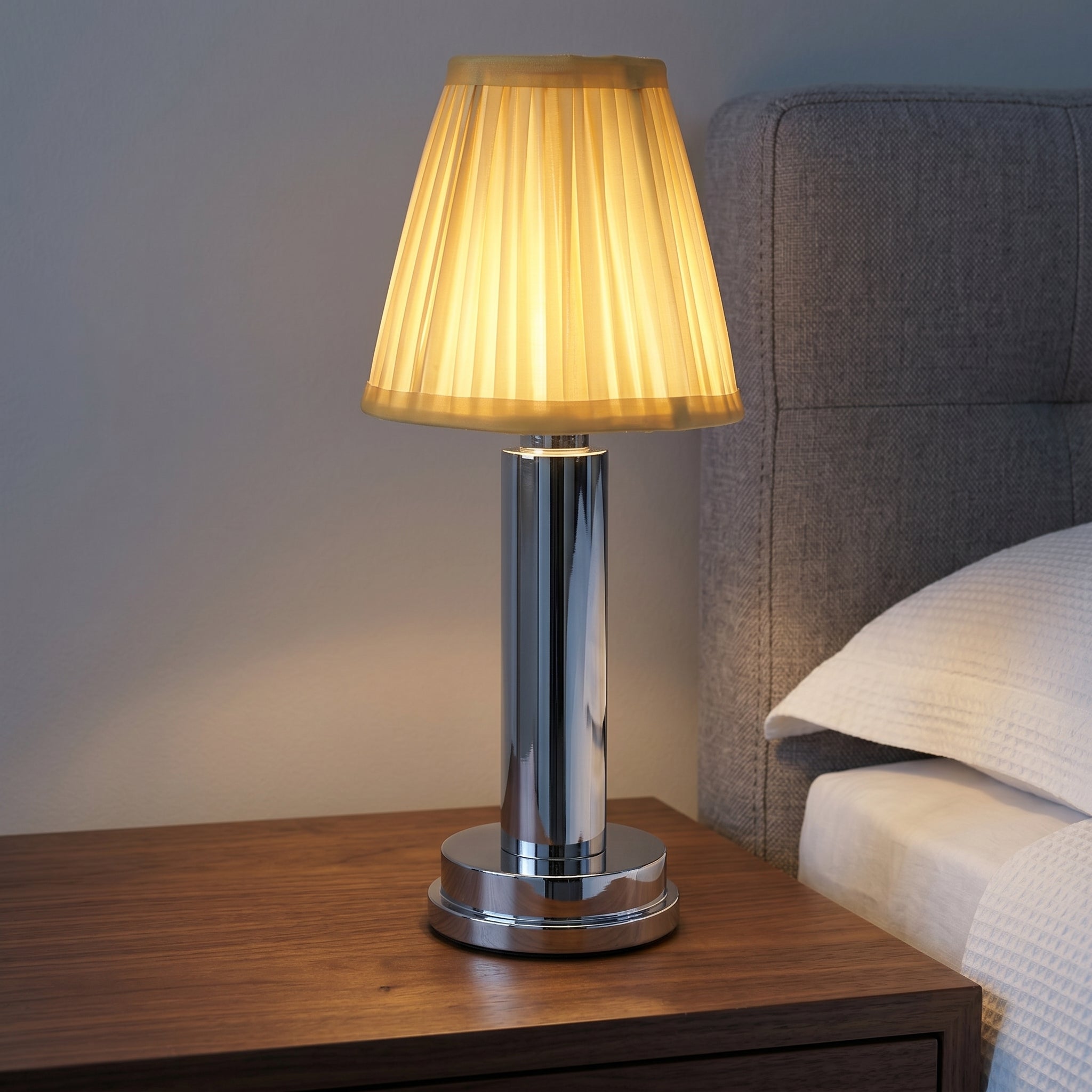 Lumen Cordless Fabric Table Lamp