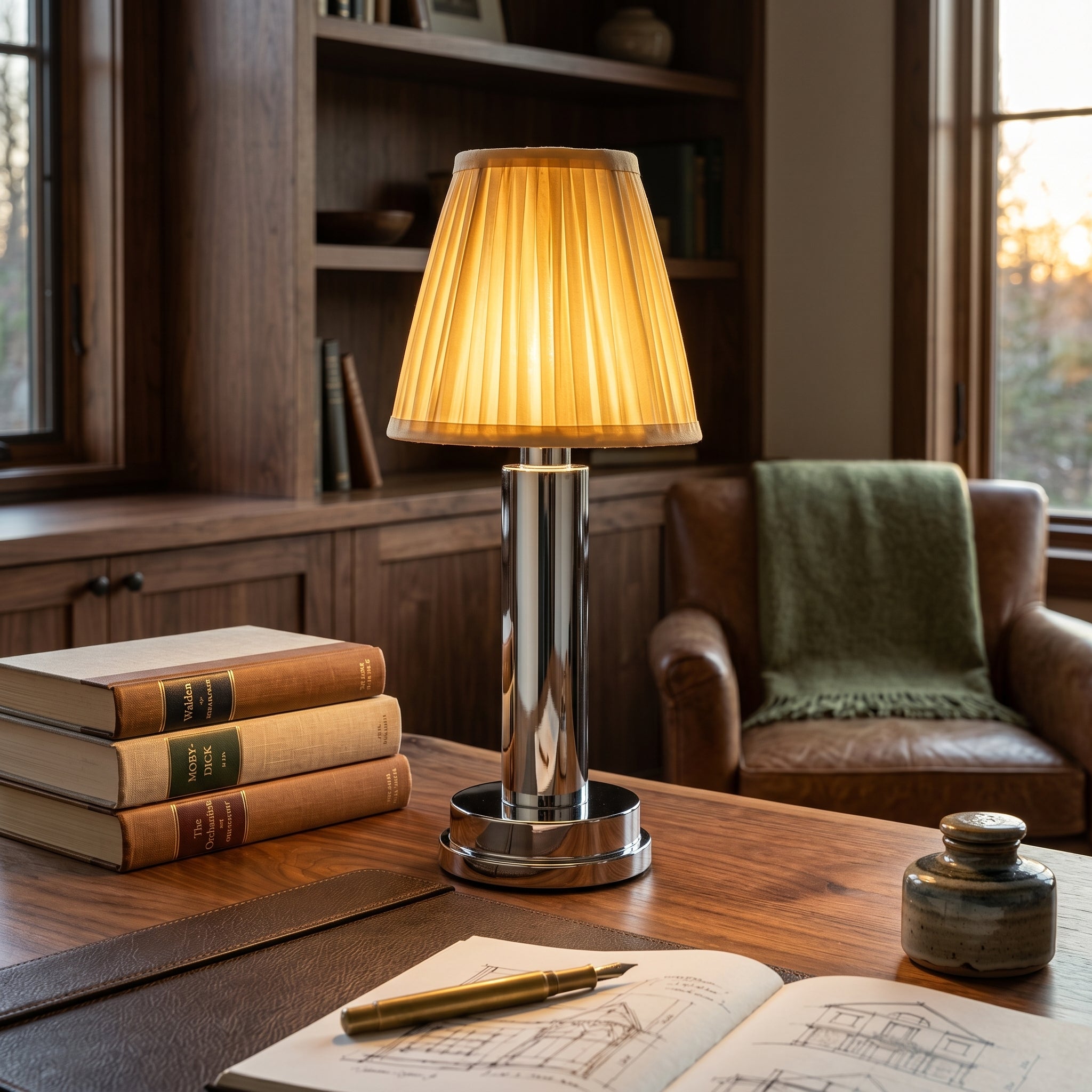 Lumen Cordless Fabric Table Lamp