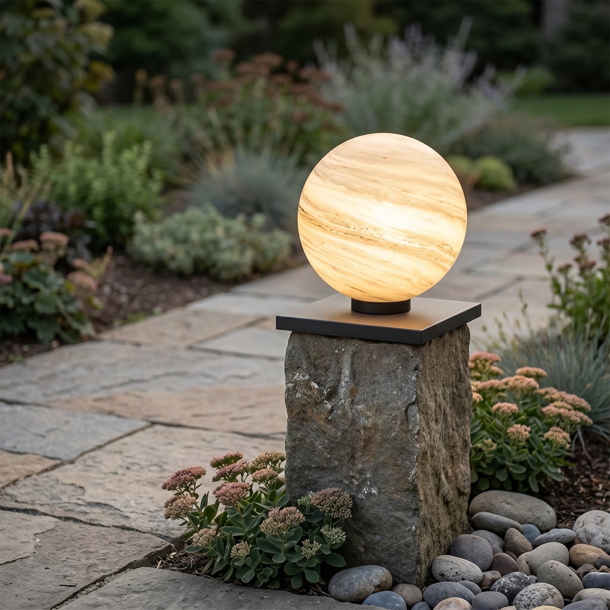 Lumen Globe Outdoor Fence Post Light