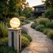 Lumen Globe Outdoor Fence Post Light