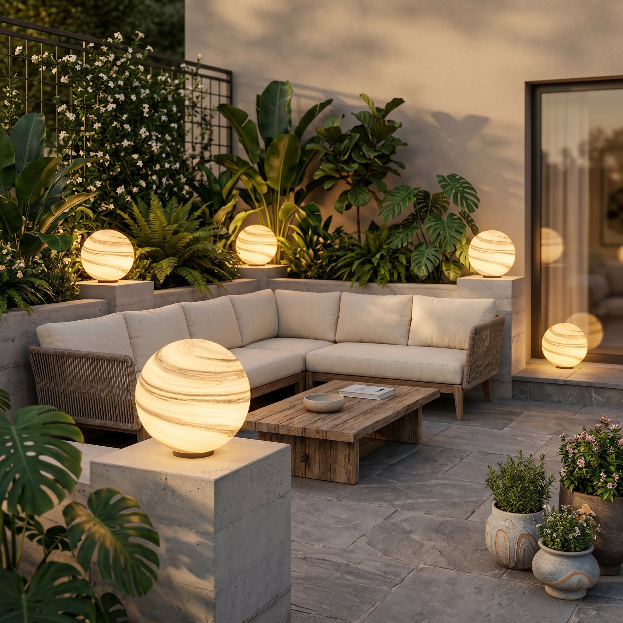 Lumen Globe Outdoor Fence Post Light
