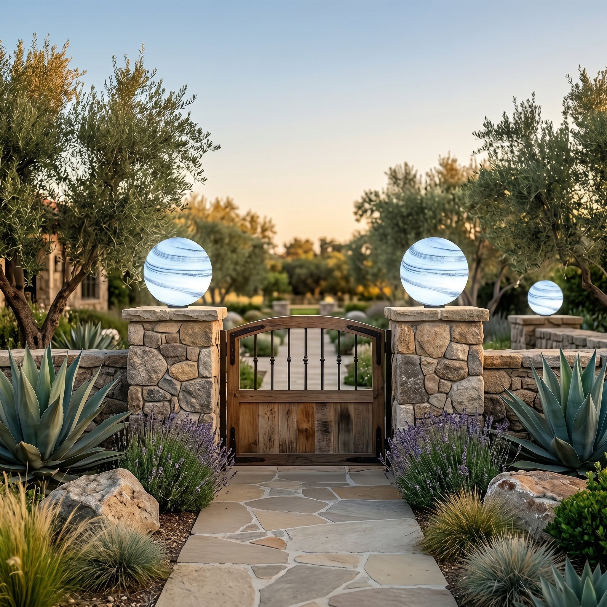 Lumen Globe Outdoor Fence Post Light