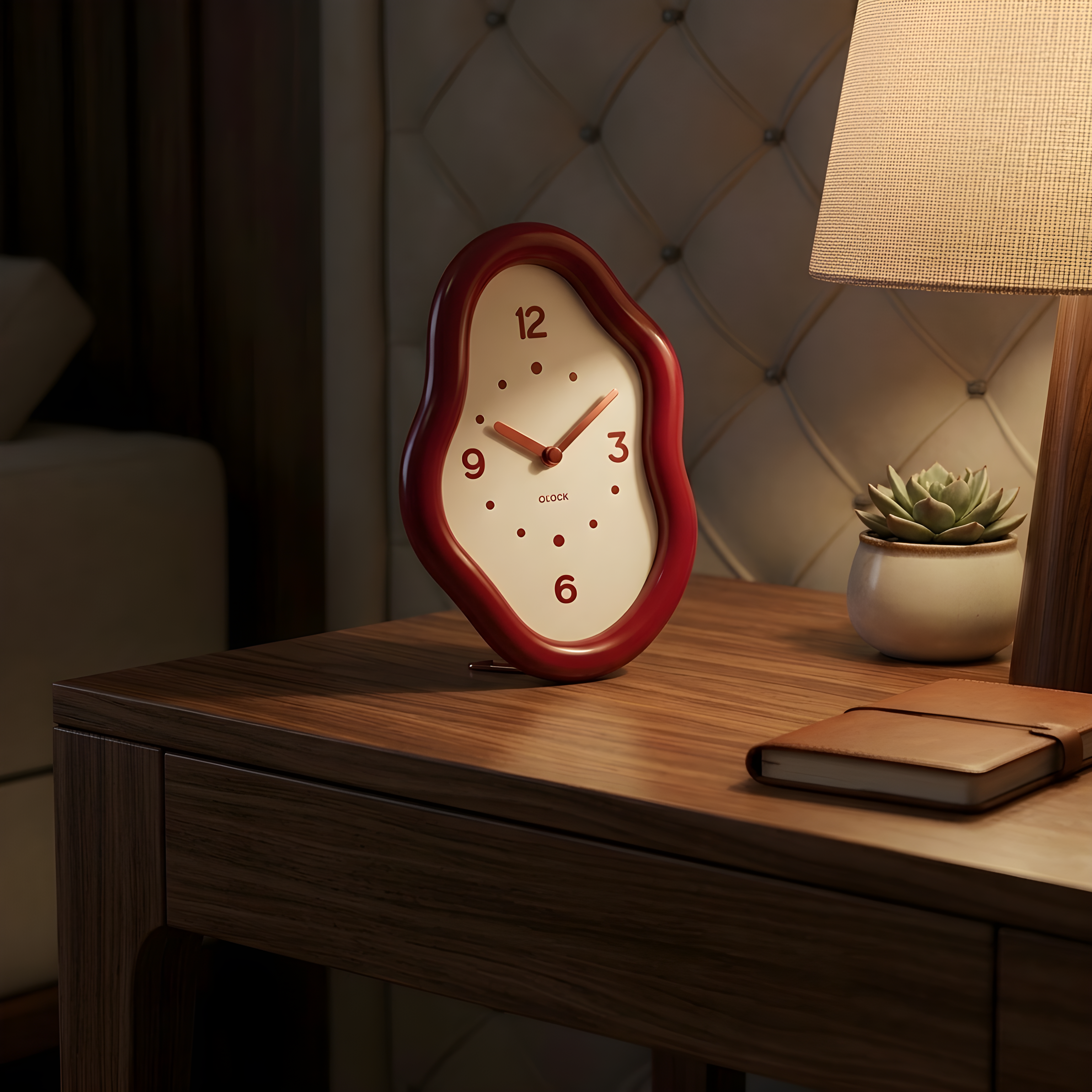 Lumen Warped Desk Clock