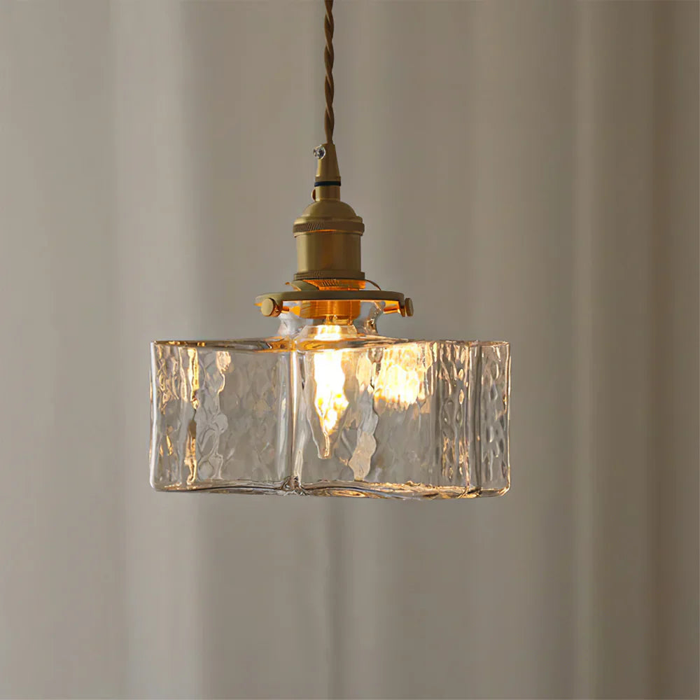 Lumen Jewel Glass Brass Pendant