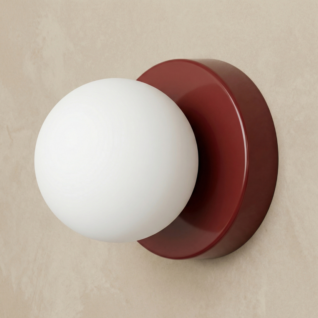 Lumen Iron Glass LED Wall Sconce