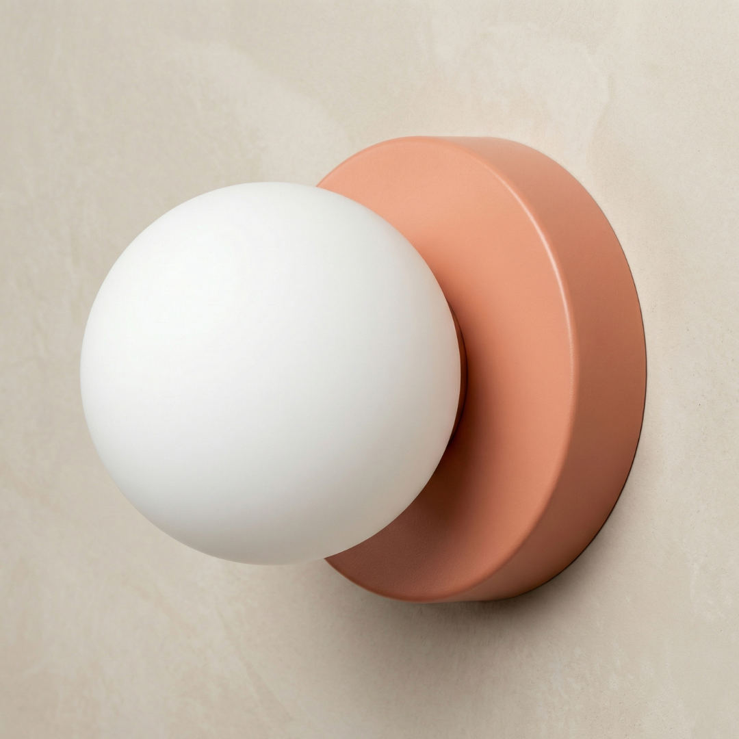 Lumen Iron Glass LED Wall Sconce