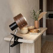 Lumen Japanese Wood Clip Table Lamp