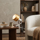 Lumen Japanese Wood Clip Table Lamp