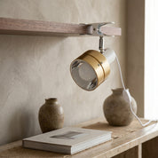 Lumen Japanese Wood Clip Table Lamp