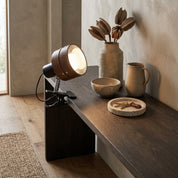 Lumen Japanese Wood Clip Table Lamp
