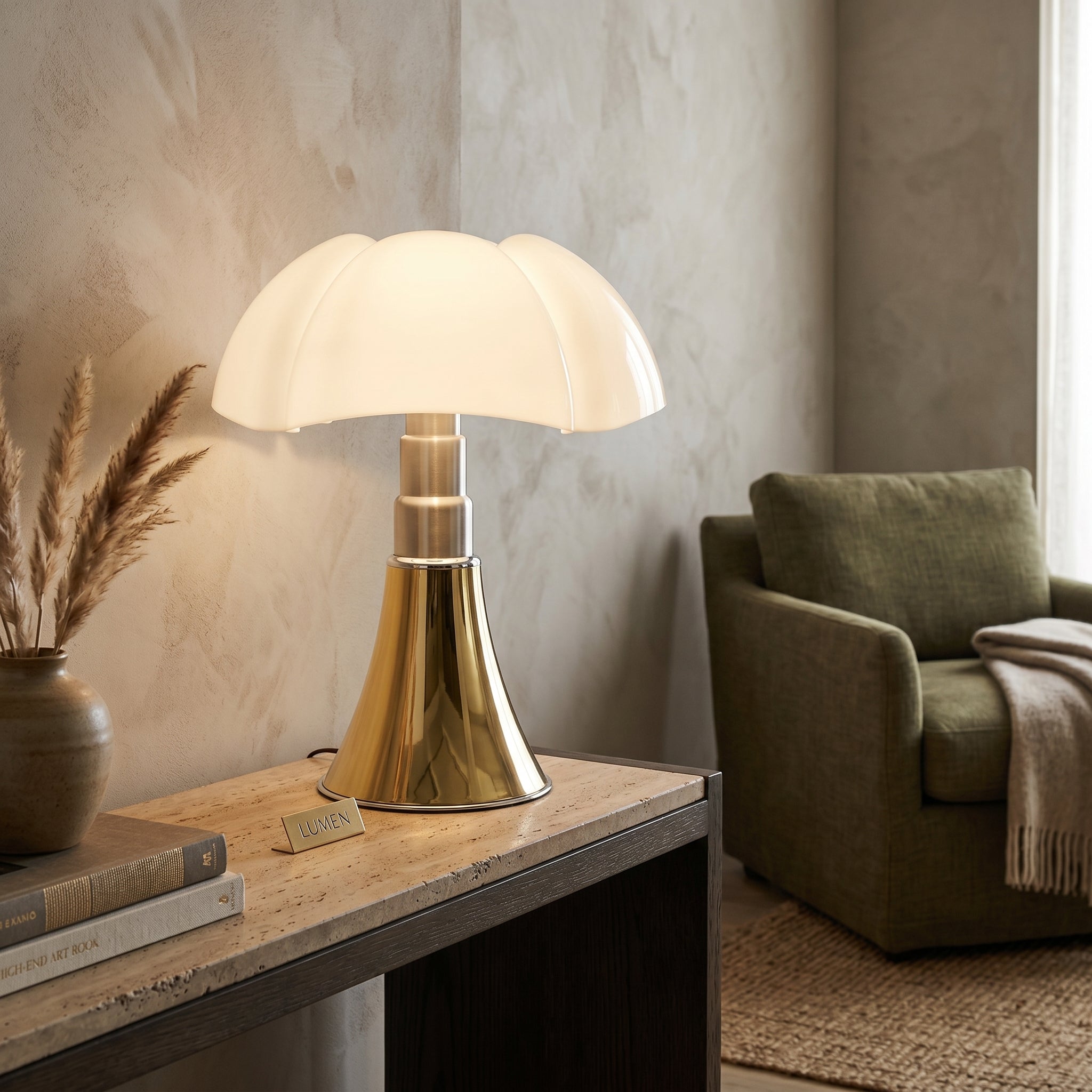 Lumen Vintage Aluminium Table Lamp