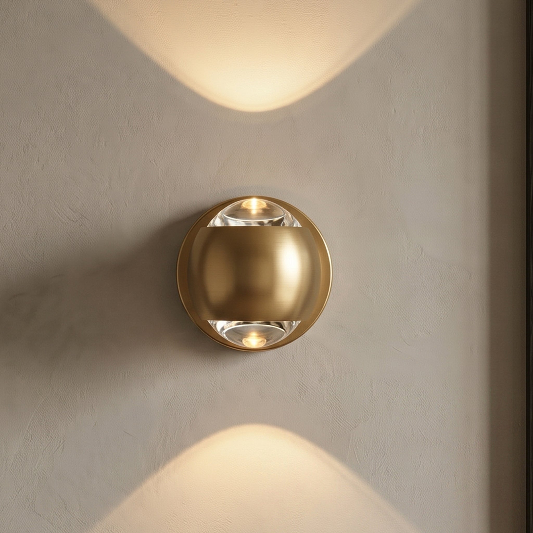 Lumen Hourglass Crystal Wall Sconce