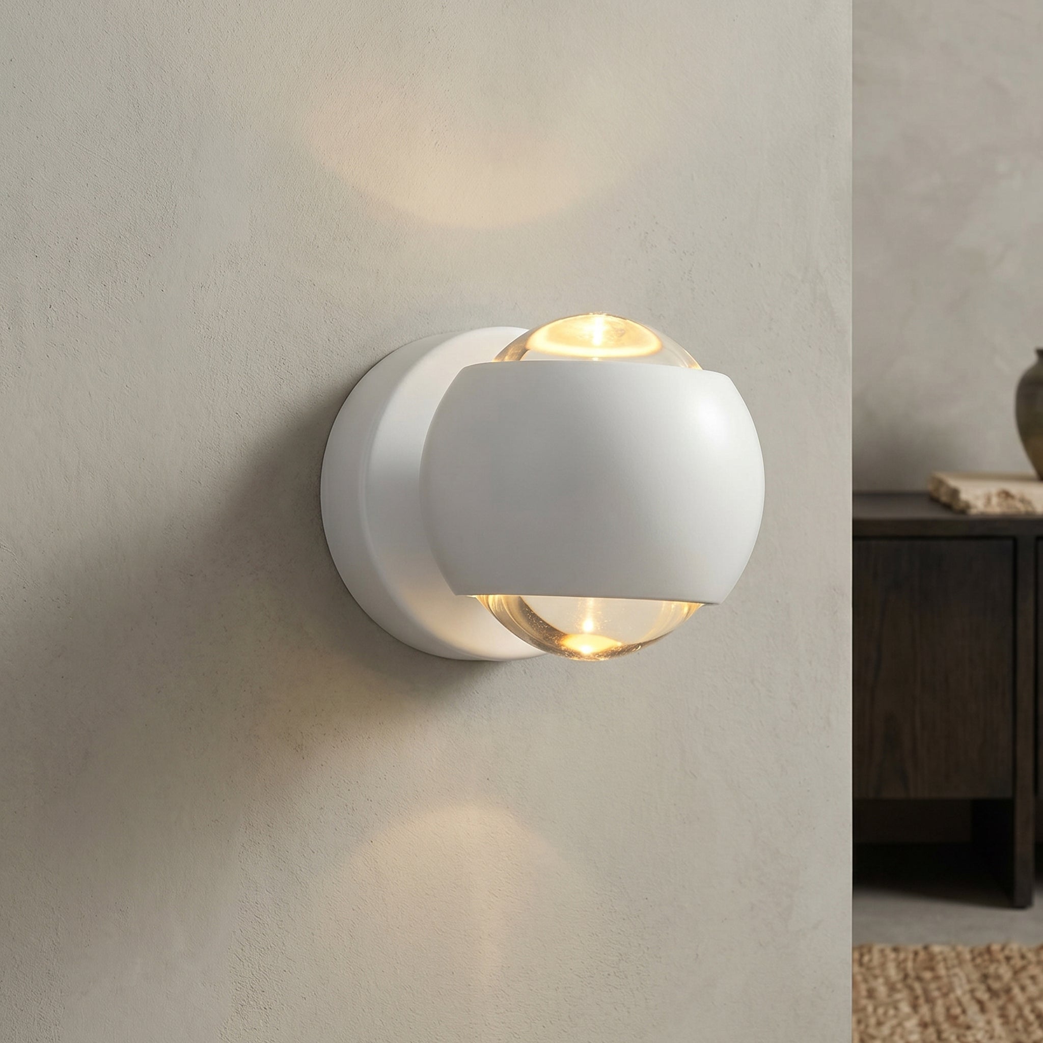 Lumen Hourglass Crystal Wall Sconce