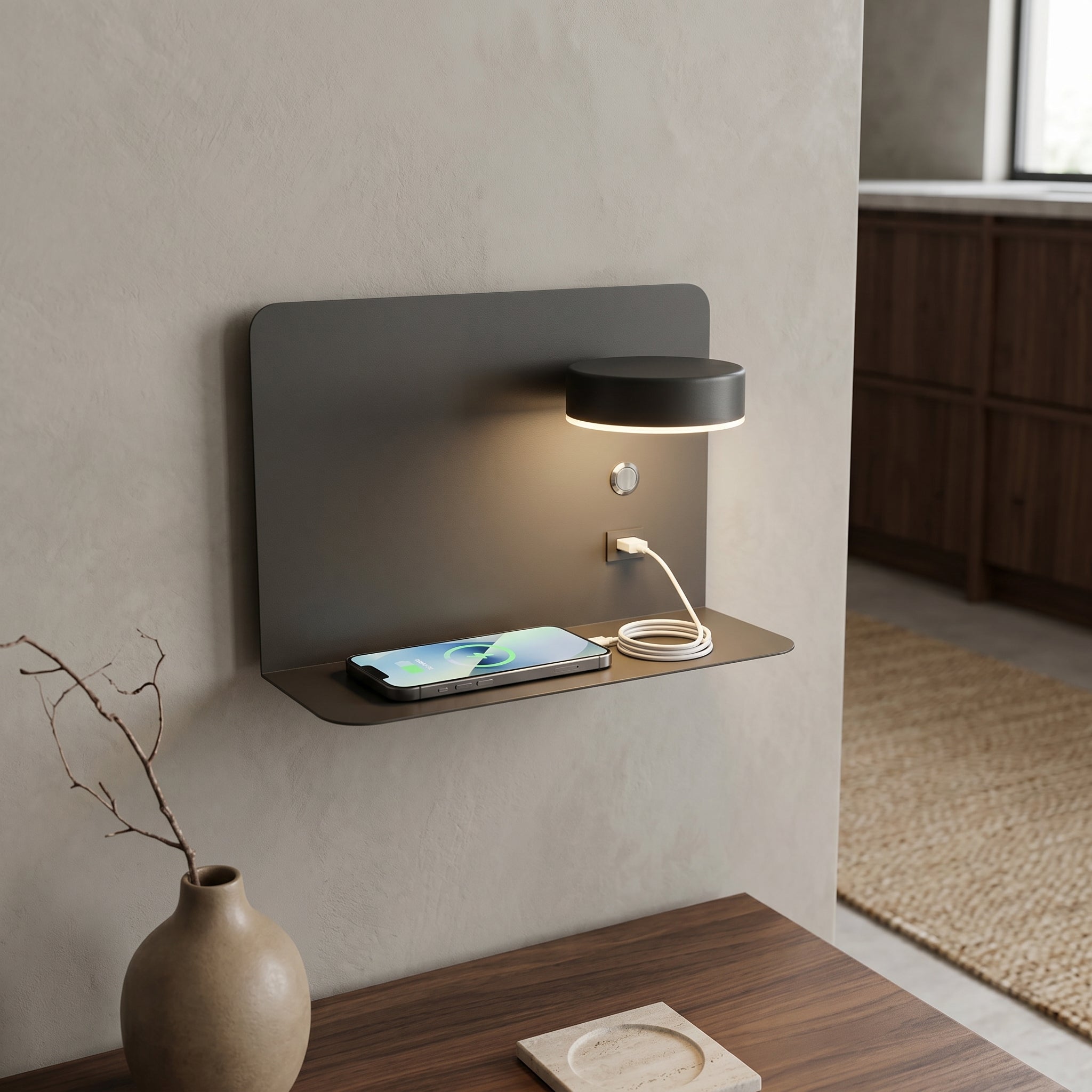Lumen Shelf Wall Sconce USB