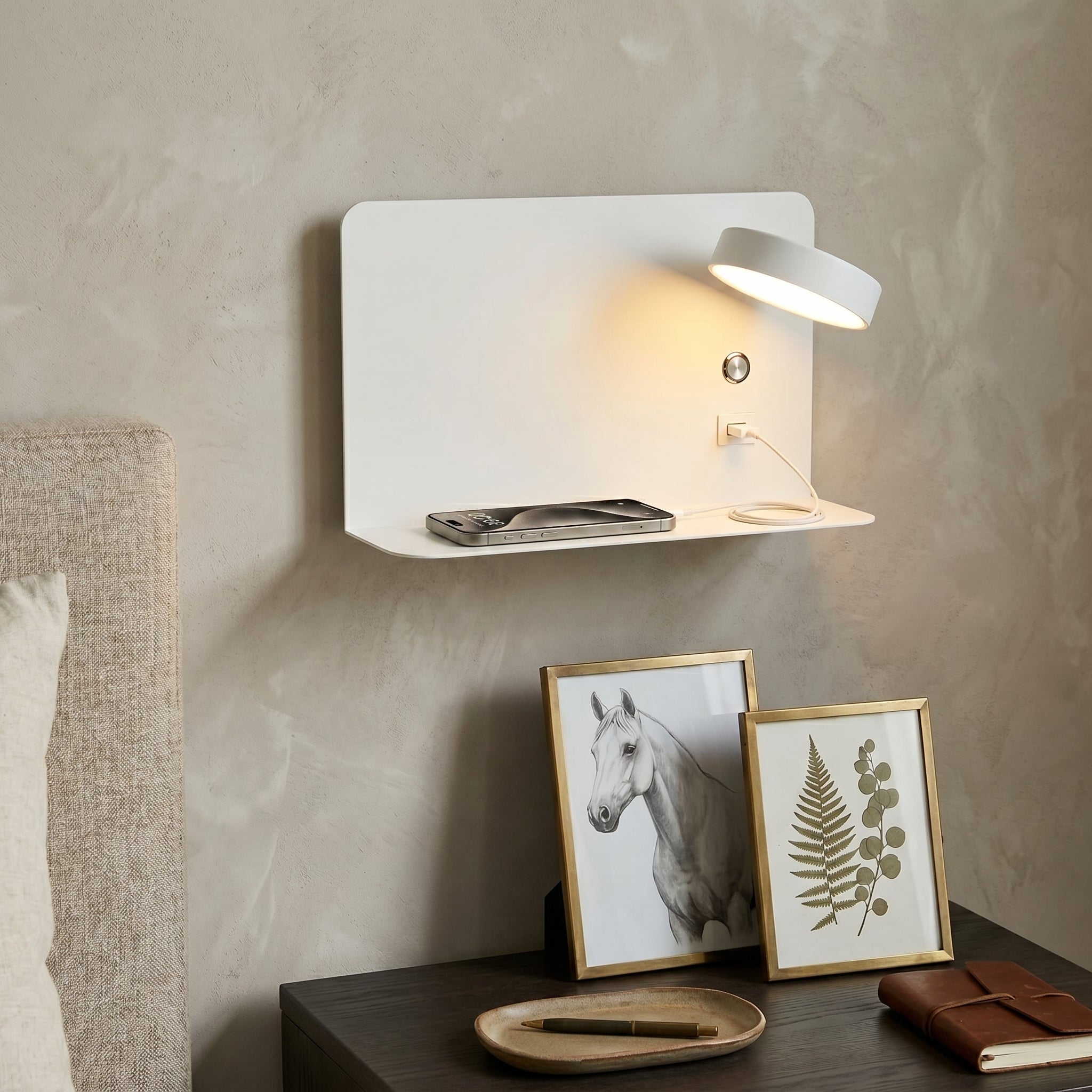Lumen Shelf Wall Sconce USB