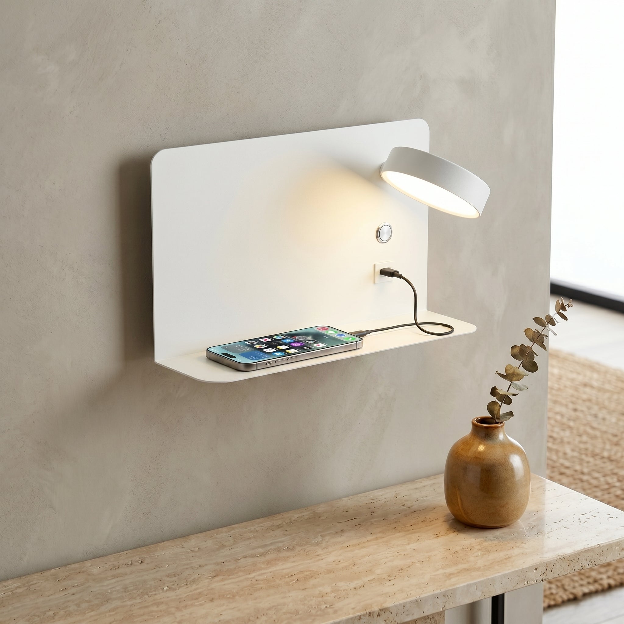 Lumen Shelf Wall Sconce USB