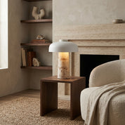 Lumen Danish Mushroom Cave Stone Table Lamp