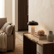 Lumen Danish Mushroom Cave Stone Table Lamp