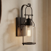 Lumen Carson Glass Jar Sconce