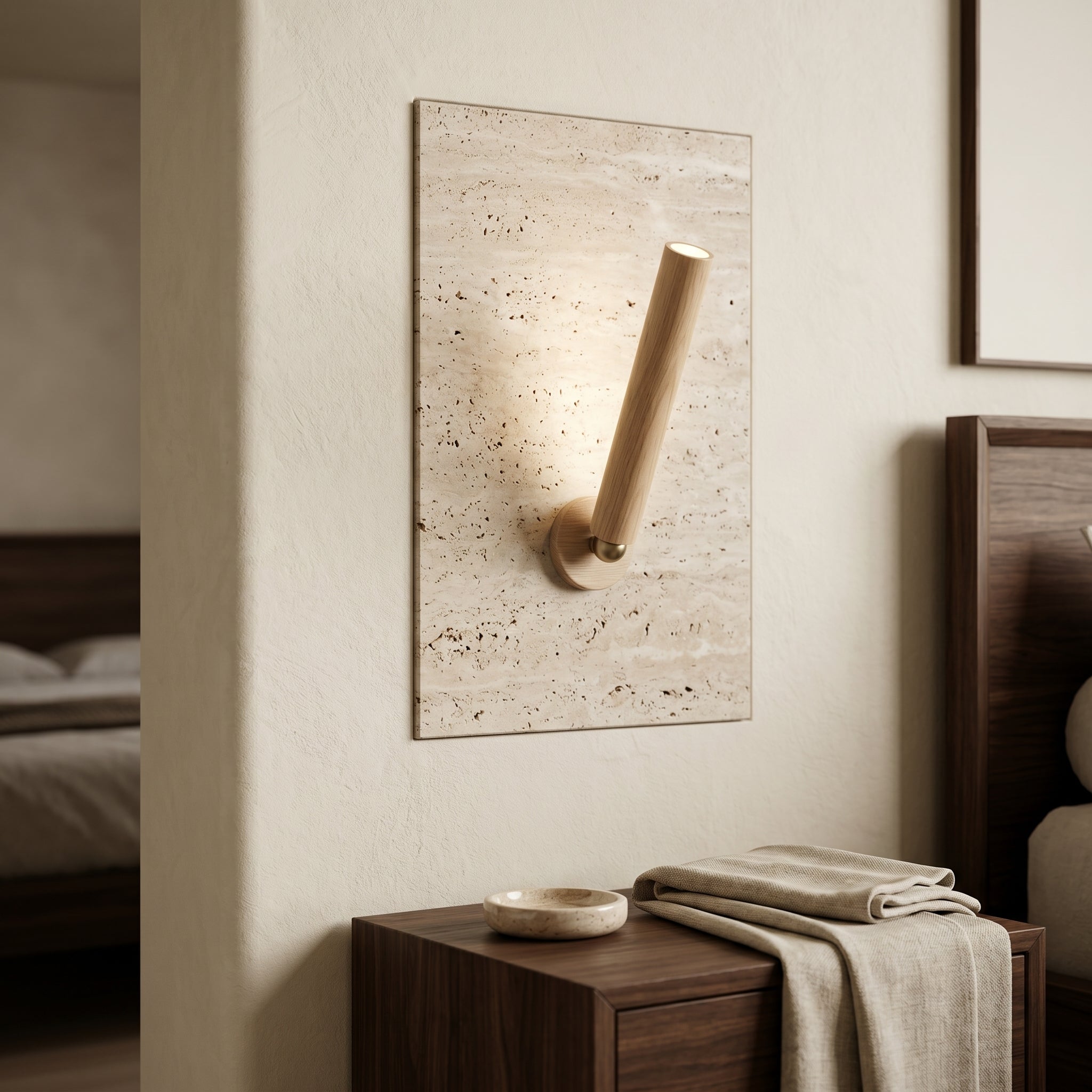 Lumen Rotatable Wood Wall Lamp