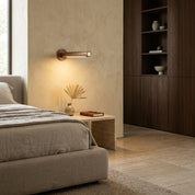 Lumen Rotatable Wood Wall Lamp