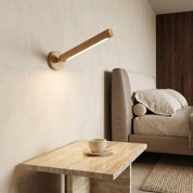 Lumen Rotatable Wood Wall Lamp