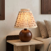 Lumen Floral Pleated Bedside Lamp