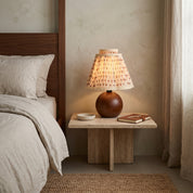 Lumen Floral Pleated Bedside Lamp