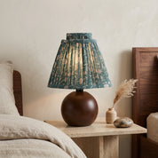 Lumen Floral Pleated Bedside Lamp