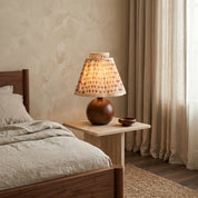 Lumen Floral Pleated Bedside Lamp