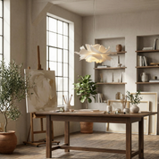 Lumen White Lotus Pendant Light