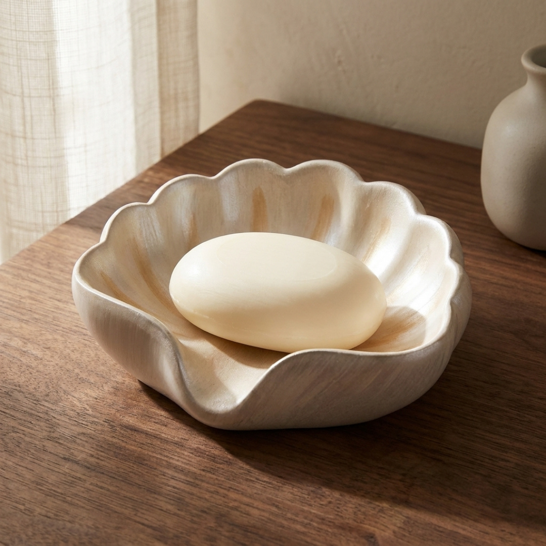 Atelier Seashell Ceramic Soap Dish