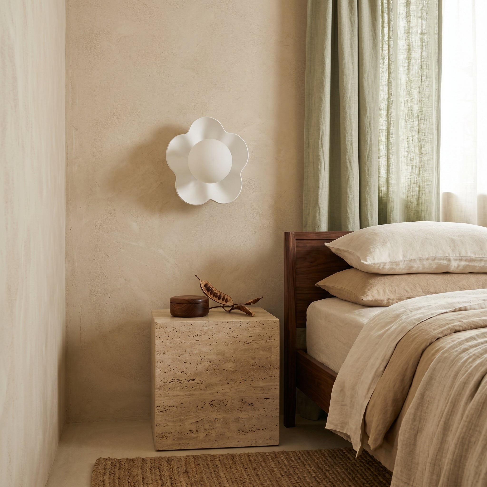 Lumen Floral Glass Wall Sconce