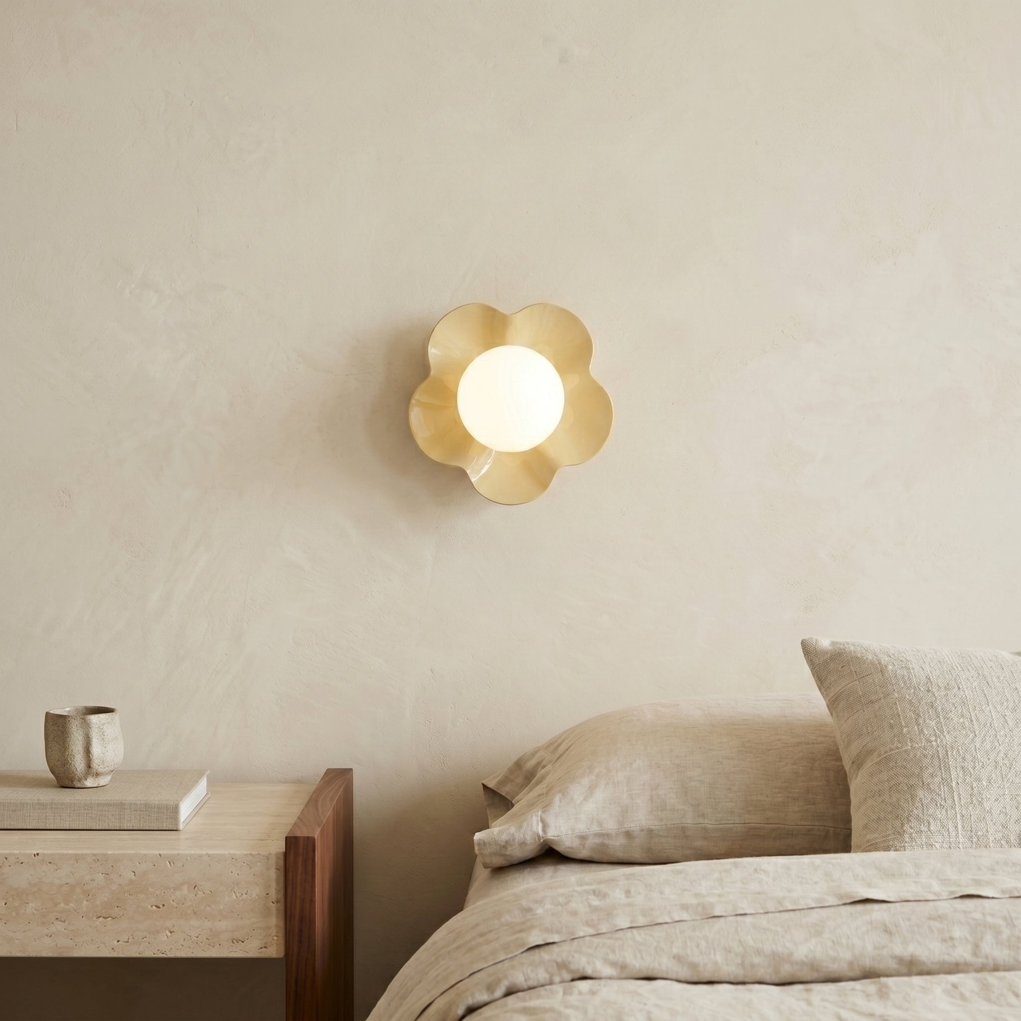 Lumen Floral Glass Wall Sconce