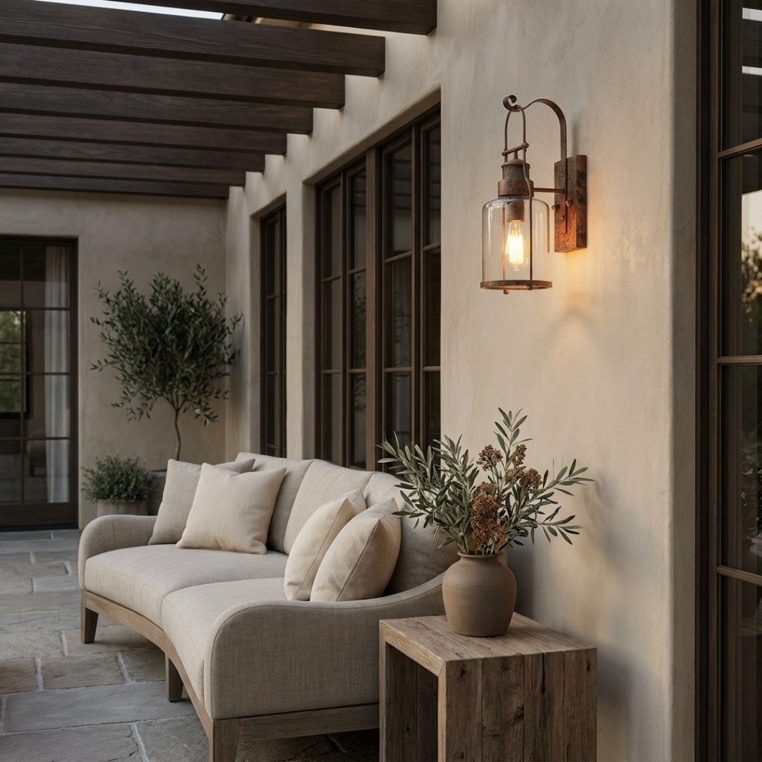 Lumen Carson Glass Jar Sconce