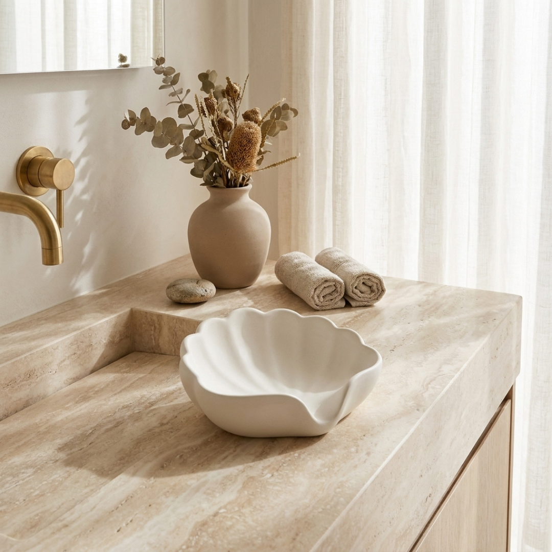 Atelier Seashell Ceramic Soap Dish