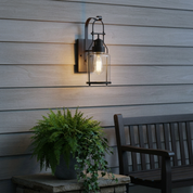 Lumen Carson Glass Jar Sconce