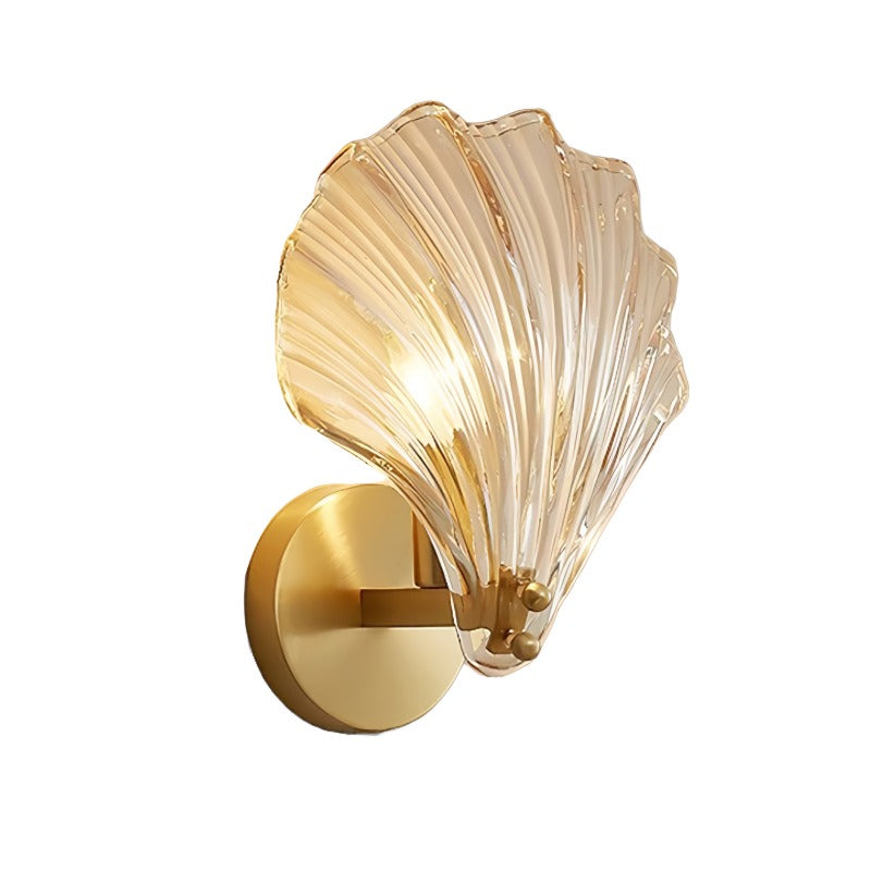 Lumen Brass Seashell Wall Light