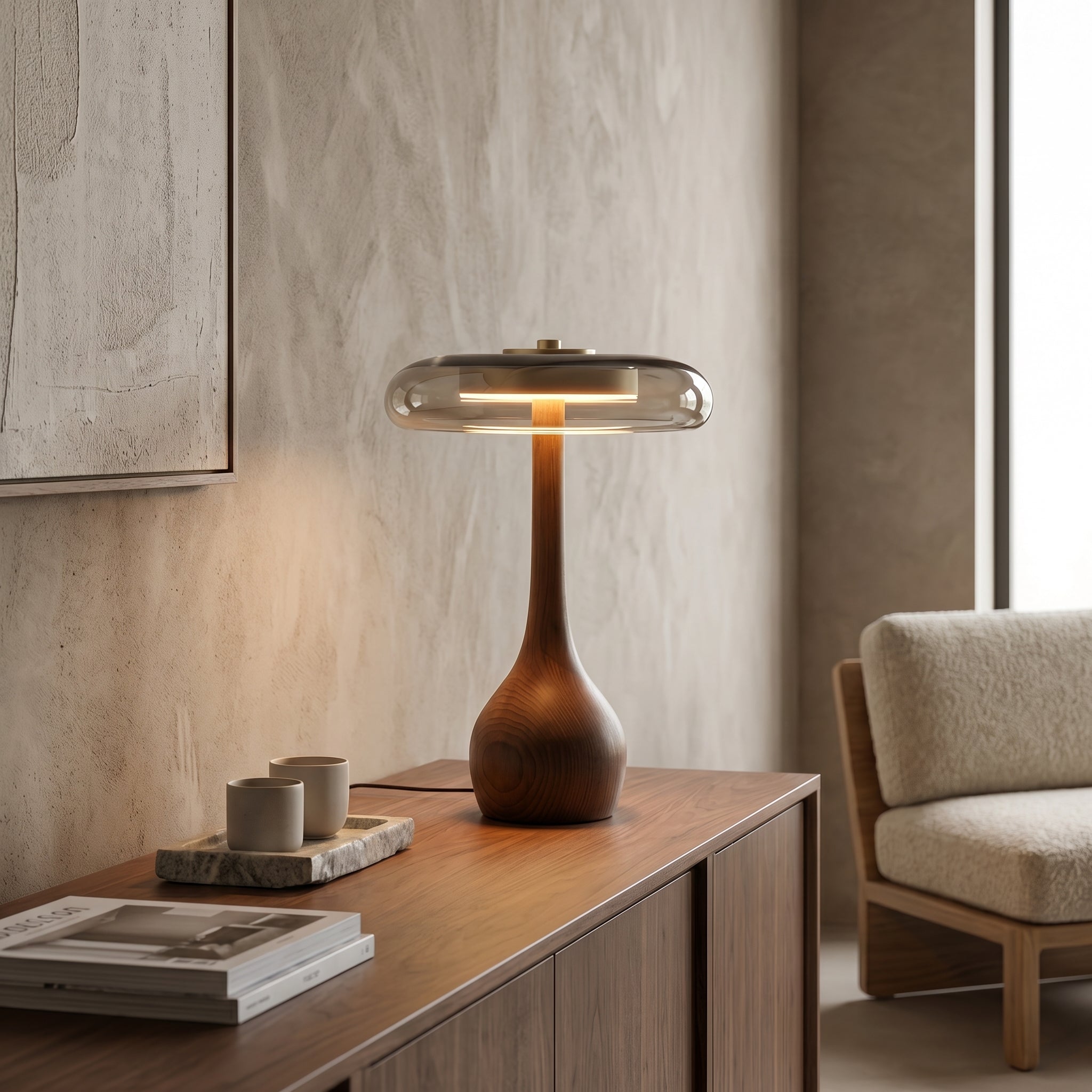 Lumen Andi Glass Table Lamp