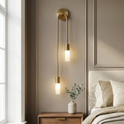 Lumen Meza Gold Wall Sconce Set