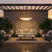 Lumen Japandi Silk Pendant Light