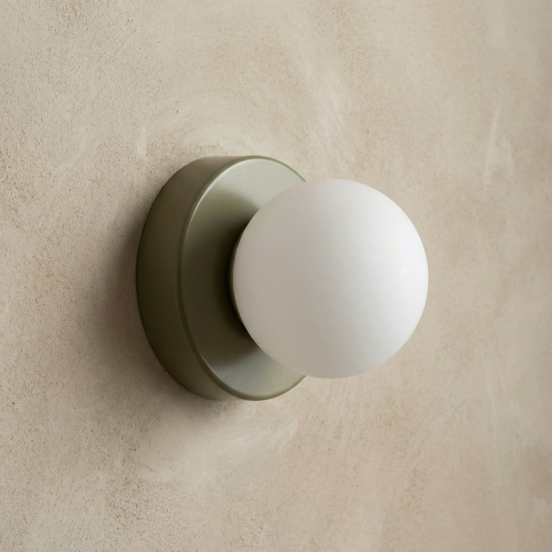 Lumen Iron Glass LED Wall Sconce