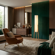 Lumen Walnut Nordic Floor Lamp