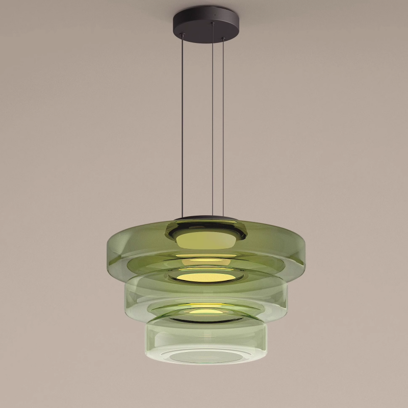 Lumen Carla Bauhaus Glass Pendant Light