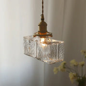 Lumen Jewel Glass Brass Pendant