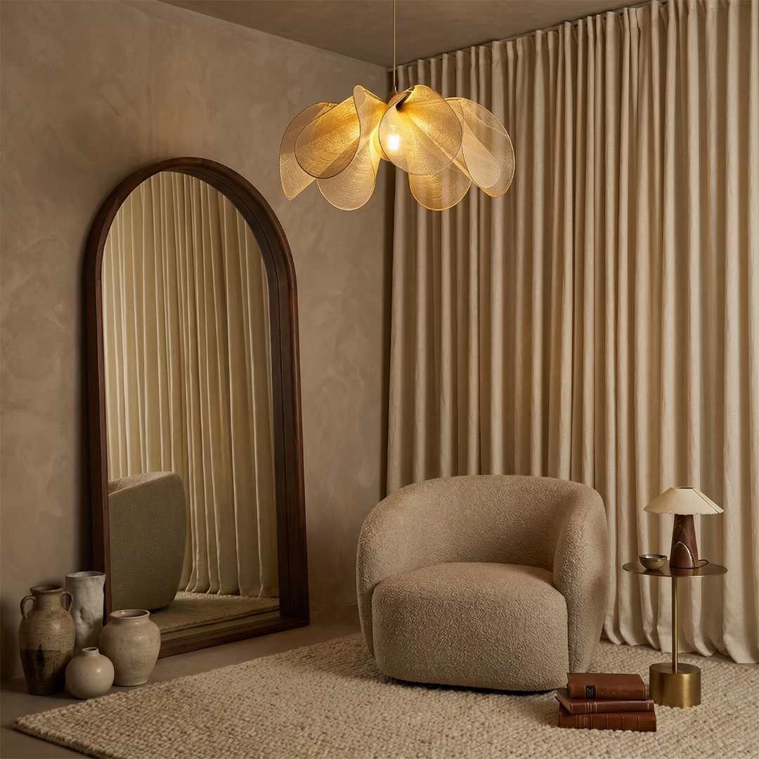 Lumen Vintage Fabric Pendant Light